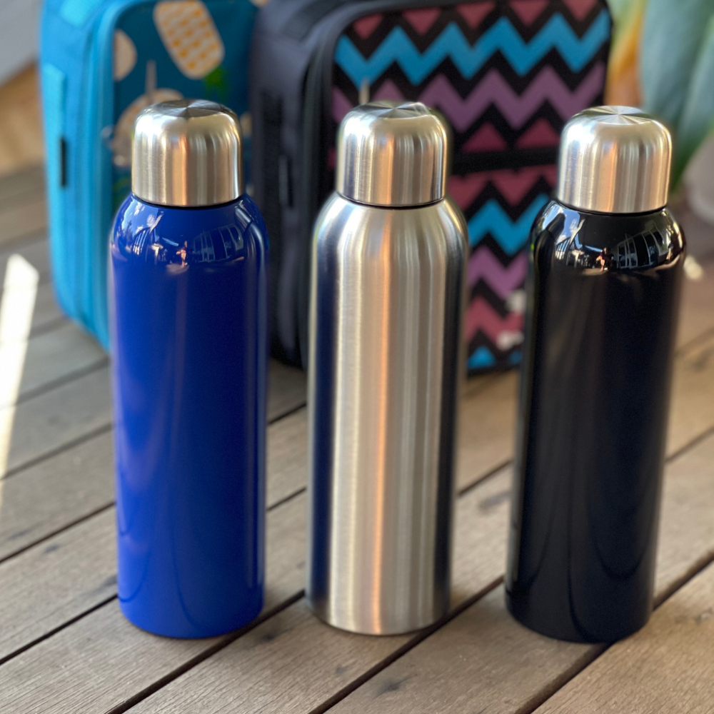 Guzzle Stainless Steel Drink Bottle BLACK
