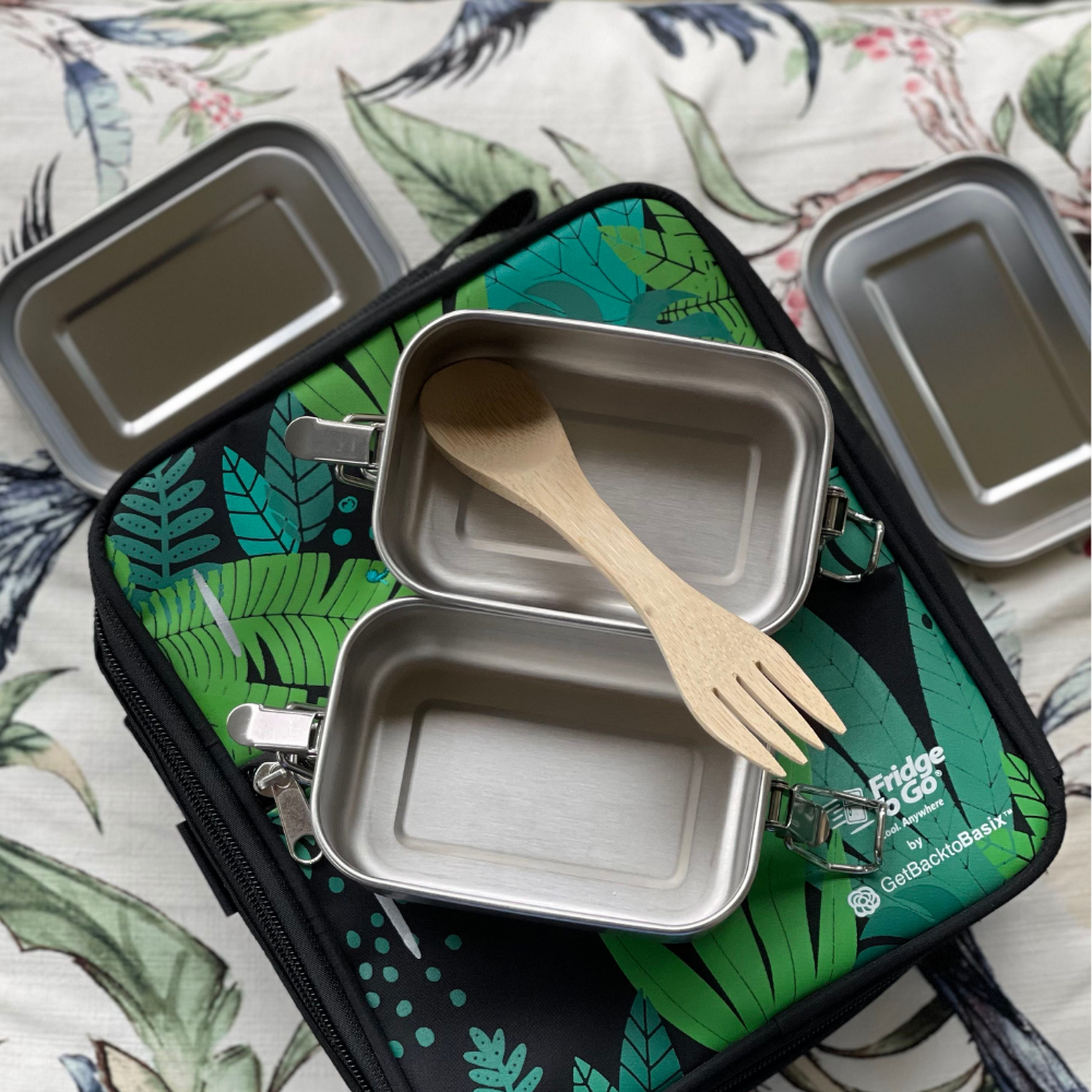 Stainless Steel SMALL SNACK BOXES 2-Pack