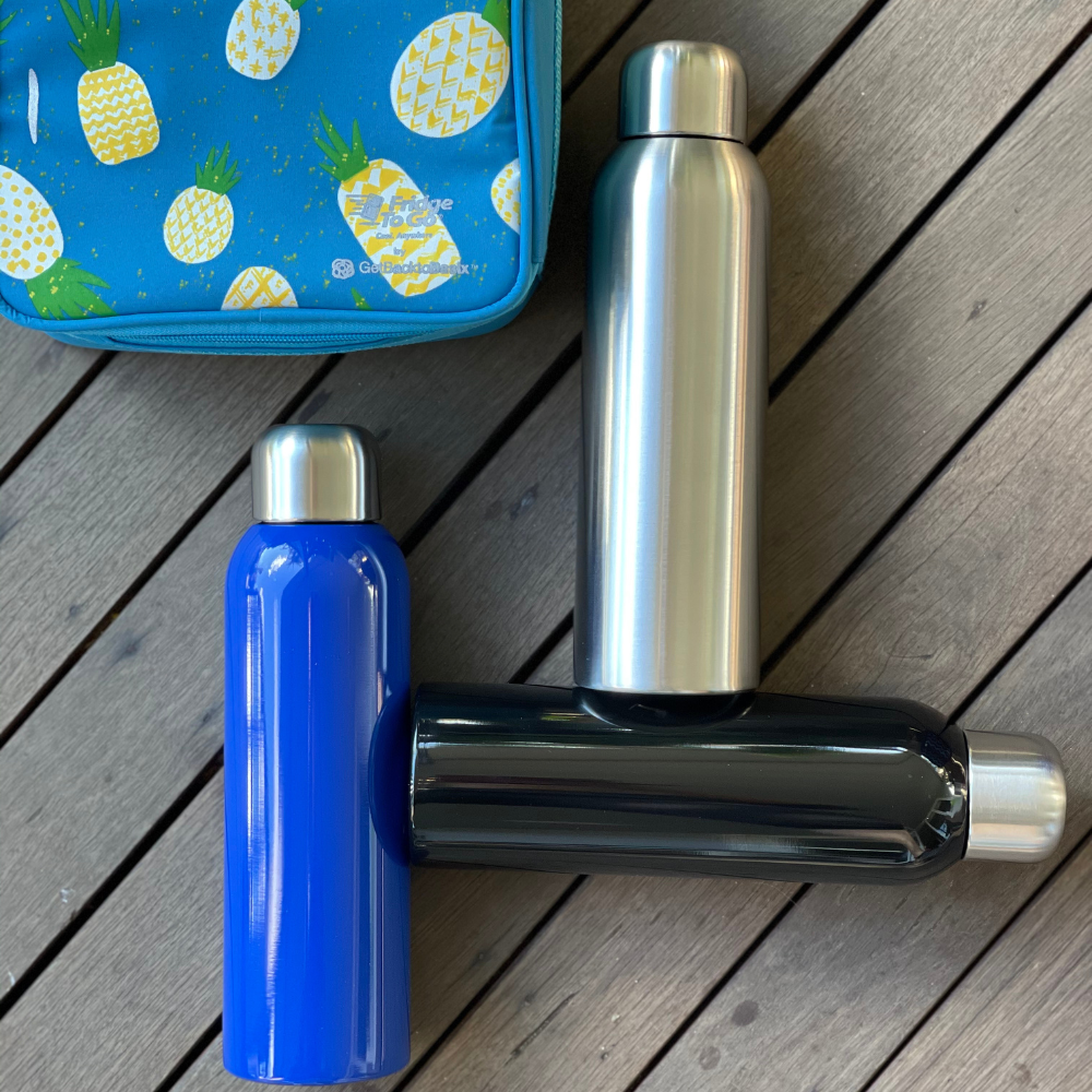 Guzzle Stainless Steel Drink Bottle BLACK