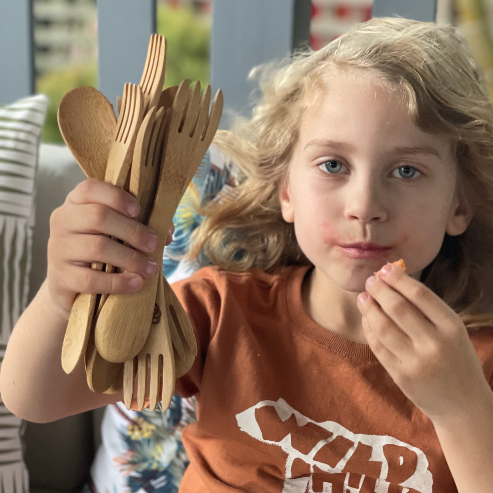 Bamboo SPORK Utensil